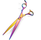 Moontay Professional 8.0" Dog Grooming Scissors Set, 4-pieces Straight, Upward Curved, Downward Curved, Thinning/Blending Shears for Dog, Cat and Pets, JP Stainless Steel, Multicolour | Straight, Upward Curved, Downward Curved, Thinning/Blending Shears...