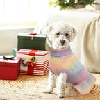 QBLEEV Dog Sweater Dress Pullover for Medium Dogs, Christmas Knitwear Cable Pet Sweater, Warm Winter Fall Puppy Clothes for Girls Boys M - Image 5