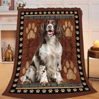 Springer Spaniel Blanket for Girls Women Boys Men Adults Kids Soft Cozy Fleece Cute Dog Throw Blankets Gifts Warm Flannel Plush Lightweight Decor for Couch Bed Sofa 50"X40" by Unknown