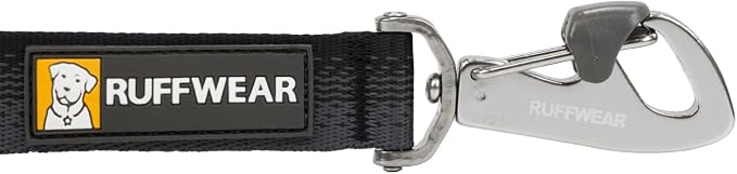 Ruffwear, Switchbak Hands‑Free Dog Leash, Adjustable 2.5–7 ft, Double‑Ended Lead with Lockable Crux Clips and Sliding V‑Rings, Waist‑Worn, Over‑Shoulder or Handheld, Basalt Gray