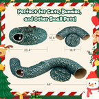 Cat Tunnel Bed Under Christmas Tree, 3FT Folding Kitten Tunnels - Image 4