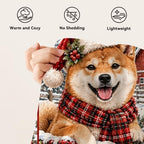 Shiba Inu Christmas Throw Blanket Cute Dog Holiday Gifts 40''X50'' - Image 7