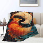 Fox Throw Blanket Orange and White Fox Stuff Gifts for Kids Girls Boys Adults Women Men Soft Cozy Warm Plush Fluffy Fuzzy Fleece Blanket Decor 60''X80'' - Image 7