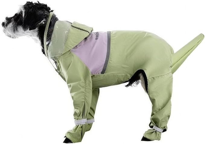 Dog Rain Boots, Waterproof Dog Rain Shoes for All Weather, Anti Dirt Pants with Shoes, Adjustable Suspender Pants for Outdoor Walking & Paw Protectors（S）