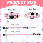 30Pcs Breakaway Cat Collars with Bells Adjustable Cat Collars - Image 2