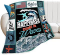 Surfing Blanket Surfing Surfboard Throw Blankets Decor Stuff Cozy Flannel Fleece Soft Plush Fuzzy Warm Lightweight Bedding Ocean Lovers Gifts for Women Girls Kids 60"X50" by Unknown
