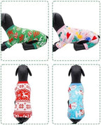 PET SHOW 4 Pack Christmas Velvet Dog Pajamas for Medium Dogs - Image 6