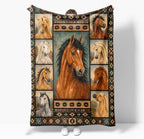 Horse Throw Blanket Horse Stuff Gifts for Kids Girls Boys Adults Women Men Soft Cozy Warm Plush Fluffy Fuzzy Fleece Blanket Decor 60''X80'' - Image 5