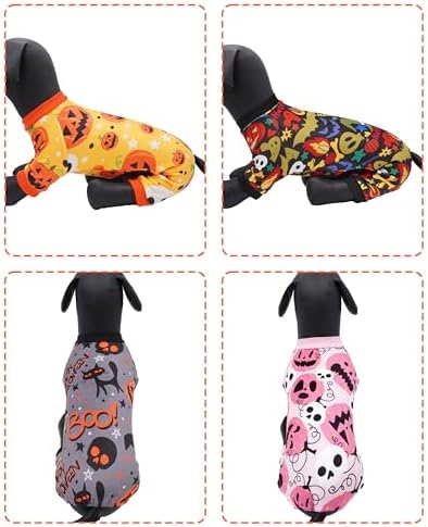 PET SHOW 4 Pack Fleece Dog Pajamas Warm Halloween for Medium Dogs - Image 6
