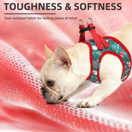 PUPTECK Christmas Dog Harness, Collar and Leash Set No Pull for Small Sized - Image 6