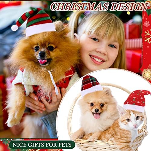 Sanwuta 24 Pcs Pet Santa Hat for Dogs Cats Christmas Costume,Mixed - Image 4