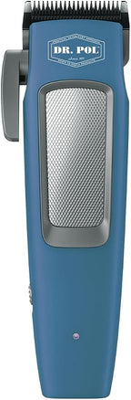 Andis 561125 Dr. Pol Easy Clip Cordless II Clipper Kit, Titanium, Blue | Adjustable 0.8mm/1.6mm/2.4mm blade, lightweight cord/cordless dog grooming kit, 11-piece