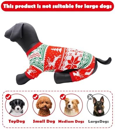 PET SHOW 4 Pack Christmas Dog Pajamas Plaid for Medium Dogs - Image 2