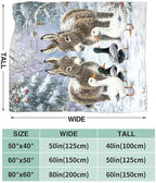 Donkey Duck Blanket for Girls Women Boys Men Adults Kids Soft Cozy Fleece Christmas Duck Throw Blankets Gifts Warm Flannel Plush Lightweight Decor for Couch Bed Sofa 80"X60" - Image 7