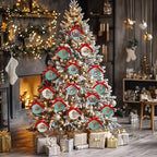 Coastal Christmas Decor - Beach Christmas Tree Ornaments Beach Ornaments Nautical Hanging Balls, Cute Decorations Ball 2.36 Inch for Xmas Tree Party Home Holiday，Xmas Gifts Set of 16Pcs - Image 4