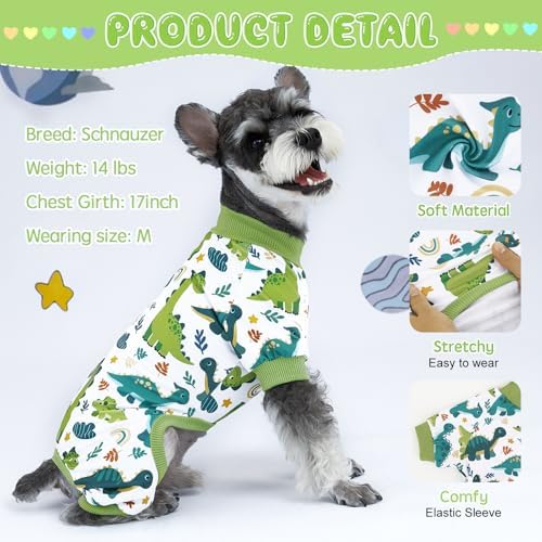 XPUDAC 4 Pack Dog Pajamas Comfy Dog Pjs Clothes for Small Medium Dogs, XXL - Image 2