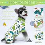 XPUDAC 4 Pack Dog Pajamas Comfy Dog Pjs Puppy Clothes for Small Dogs, L - Image 2