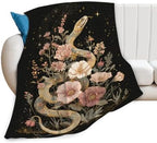Golden Snake Blanket Snake Throw Stuff Gifts for Girls 60"x50" by Unknown