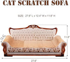 COOZMENT Scratching Sofa, Couch Shaped Thick Scratching Cardboard, Lounge Bed for Indoor Rest&Play, Sofa Scratcher Pad (Silver, 27.6" L X 12.4" W X 11.8" H) - Image 2