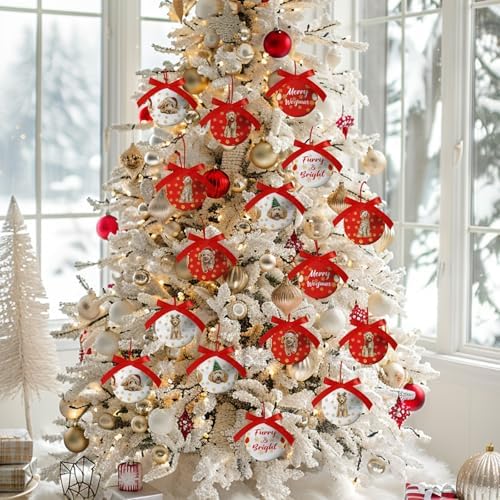 Golden Doodle Christmas Decor - Hanging Golden Doodle Ornaments Balls for Christmas Tree, Cute Decorations Ball 2.36 Inch for Xmas Tree Party Home Holiday，Xmas Gifts Set of 16Pcs - Image 6