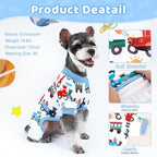 XPUDAC 4 Pack Dog Pajamas Soft Boy Dog Clothes for Small Medium Dogs, XXL - Image 2