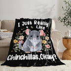 Chinchilla Blanket for Girls Women Boys Men Adults Kids Soft Cozy Fleece Chinchilla Throw Blankets Gifts Warm Flannel Plush Lightweight Decor for Couch Bed Sofa 60"X50" - Image 4
