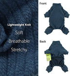 Fitwarm Turtleneck Knitted Dog Sweater Puppy Pajamas Thermal Doggie Winter Clothes Knitwear Pet Coats Cat Apparel Blue Medium - Image 6