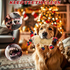 Squeaky Christmas Reindeer Dog Toys, Interactive Plush Dog Toys for Small and Medium Dogs, Suitable for Trainning and Reducing Boredom and Anxiety. (Reindeer) - Image 3
