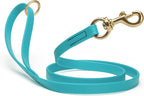 Viper Biothane K9 Working Dog Leash Waterproof Lead for Tracking Training Schutzhund Odor-Proof Long Line with Solid Brass Snap for Puppy Medium and Large Dogs 4ft, Sky Blue