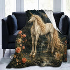 Unicorn Blanket Moon Fantasy Forest Throw Stuff Gifts 50"x40" by Unknown
