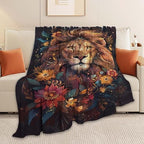 Lion Throw Blanket Lion Stuff Gifts for Kids Girls Boys Adults Women Man Soft Cozy Warm Plush Fluffy Fuzzy Fleece Blanket Decor 50''X60'' - Image 5