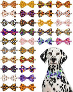 PET SHOW 30 Pack Halloween Dog Bowties Bulk for Large Dogs by PETSHOW