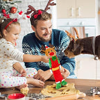 3 Pack Christmas Squeaky Dog Toys, Plush No Stuffing Toy for Dog Puppy, Durable Chew Bite Toys for Small Medium Large Dogs, Interactive Xmas Reindeer, Penguin, Bear for Aggressive Chewers - Image 6