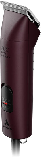 Andis Professional UltraEdge Super 2-Speed Detachable Blade Dog/Pet Clipper, Rotary Motor with Shatter-Proof Housing, Runs Calm & Silent, 14-feet Cord, for All Dog Coats & Breeds, 120 Volts, Burgundy