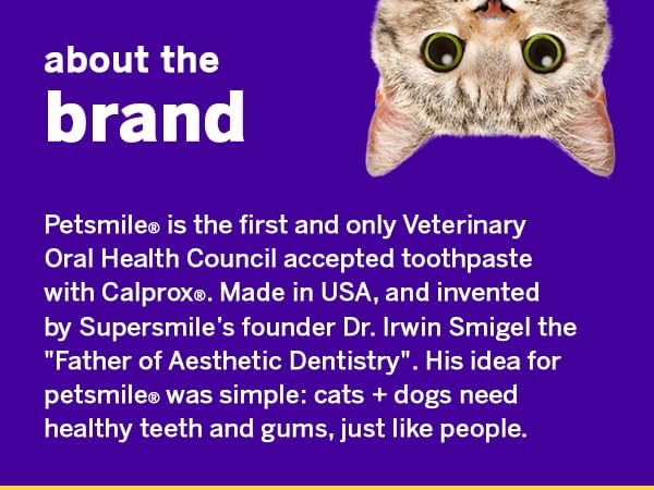 Petsmile VOHC Accepted Toothpaste, Rotisserie Chicken 4.2 Oz, Cats + Dogs | Pet-Approved, Calprox® Powered, Fights Plaque + Tartar, No-Brush Required, Human-Grade, 6-Month Supply, Clinically Proven