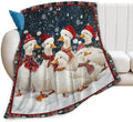 Christmas Duck Blanket Cute Duck Throw Stuff Gifts for Kids 80"x60" by Unknown