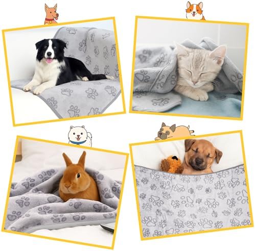 41" x 30" Dog Blankets for Medium Dogs, Cat, Premium Soft Dog Blankets - Image 3