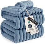 Bedsure Soft King Size Blankets for Bed Blue 108"x90" by BEDSURE