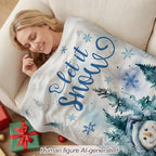Snowman Christmas Throw Blanket for Couch Bed Soft Cozy Gifts - Image 3