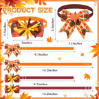 Huhumy 50 Pcs Fall Thanksgiving Dog Bow Ties Christmas Dog Collars Bulk - Image 2