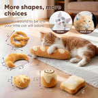 CiyvoLyeen Plush Bread Catnip Toys for Indoor Cats 6 Pack - Image 3