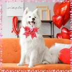 Huhumy 50 Pcs Valentine's Dog Bow Ties Valentine's Dog Collars Bulk - Image 7