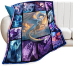 Dragon Blanket Dragons Lover Throw Blankets Gifts for Girls Boys Kids Dragon Lover Soft Cozy Fleece Plush for Couch Sofa Bed 80"x60" by Unknown