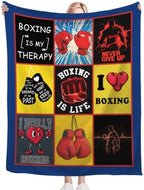 Boxing Blanket Boxing Gloves Throw Stuff Gifts for Men 60"x50" - Image 4