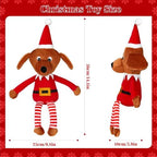 IOKHEIRA Christmas Elf Squeaky Plush Dog Toys,Stuffed Chew Toy, Interactive Holiday Tug & Fetch Toy for Puppy Small Medium Large Dogs,Christmas Dog Gifts - Image 3