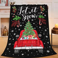 Christmas Truck Blanket for Girls Women Boys Men Adults Kids Soft Cozy Fleece Red Truck Throw Blankets Gifts Warm Flannel Plush Lightweight Decor for Couch Bed Sofa 60"X50" by Unknown