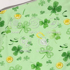 St. Patrick's Day Shamrock Greens Blanket, Ireland Lucky Clovers Throw Blanket, Horseshoe Gold Coin Flannel Blanket, Soft Lightweight Warm Fleece Blanket for Chair Sofa Couch, 40 x 50 Inch - Image 3