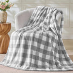 BEDELITE Buffalo Plaid Flannel Fleece Twin Blanket for Couch & Bed - Image 6