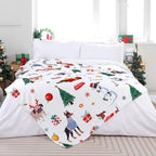 Tupmnbry Christmas Throw Blanket Cute Christmas Dogs Blanket Super Soft Flannel Fleece Blankets Winter Plush Fuzzy Warm Bed Blankets Xmas Holiday Decor for Couch Bed 50"X60" - Image 6