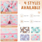 Tatuo 4 Pcs Fleece Dog Blanket for Puppy Cat, Pastel, 24 x 16 in, Heart - Image 2
